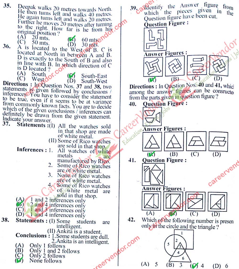 SSC CGL 2014 Tier 1 answer key - Page 3