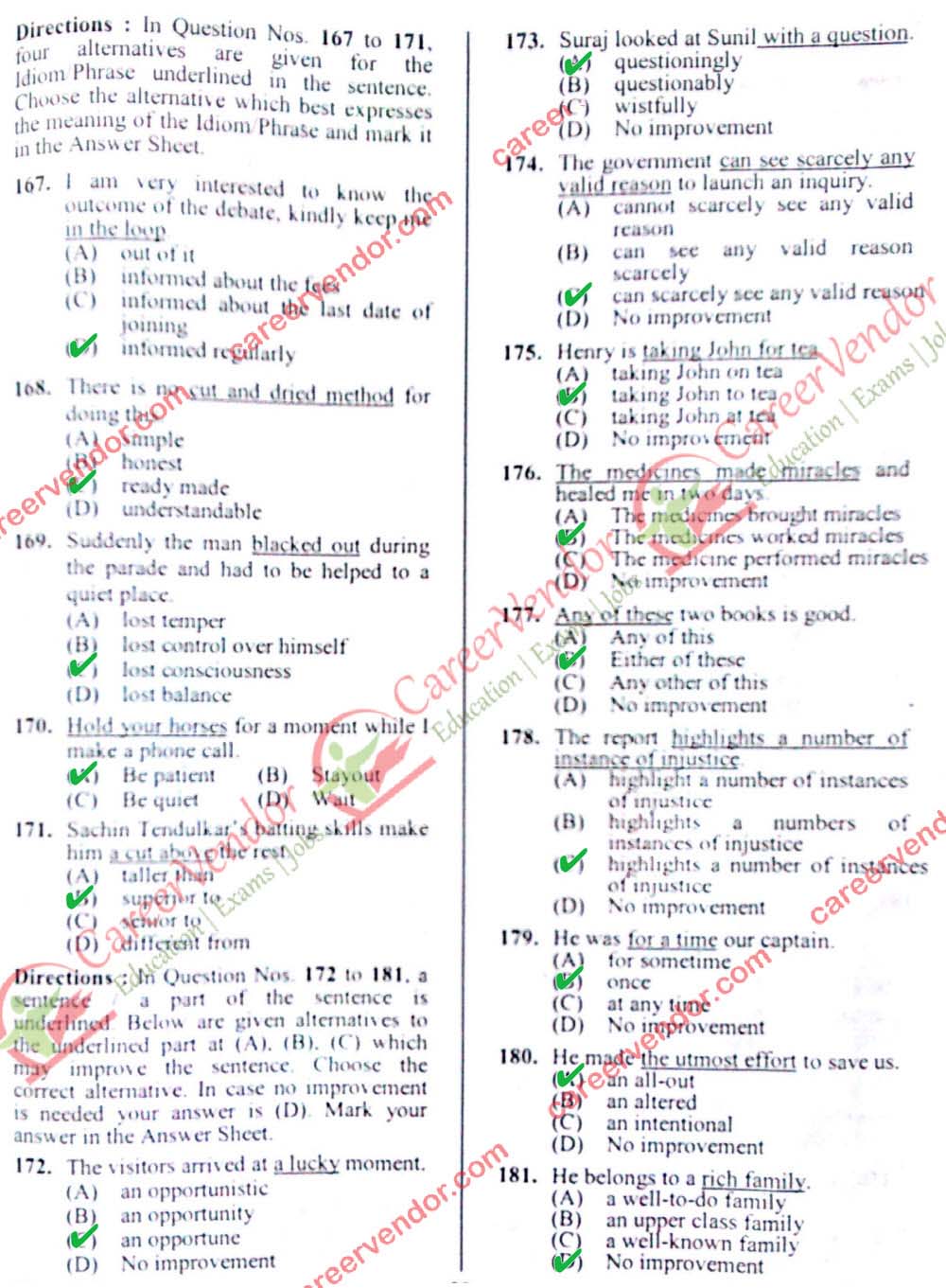 SSC CGL 2014 Tier 1 answer key - Page 15