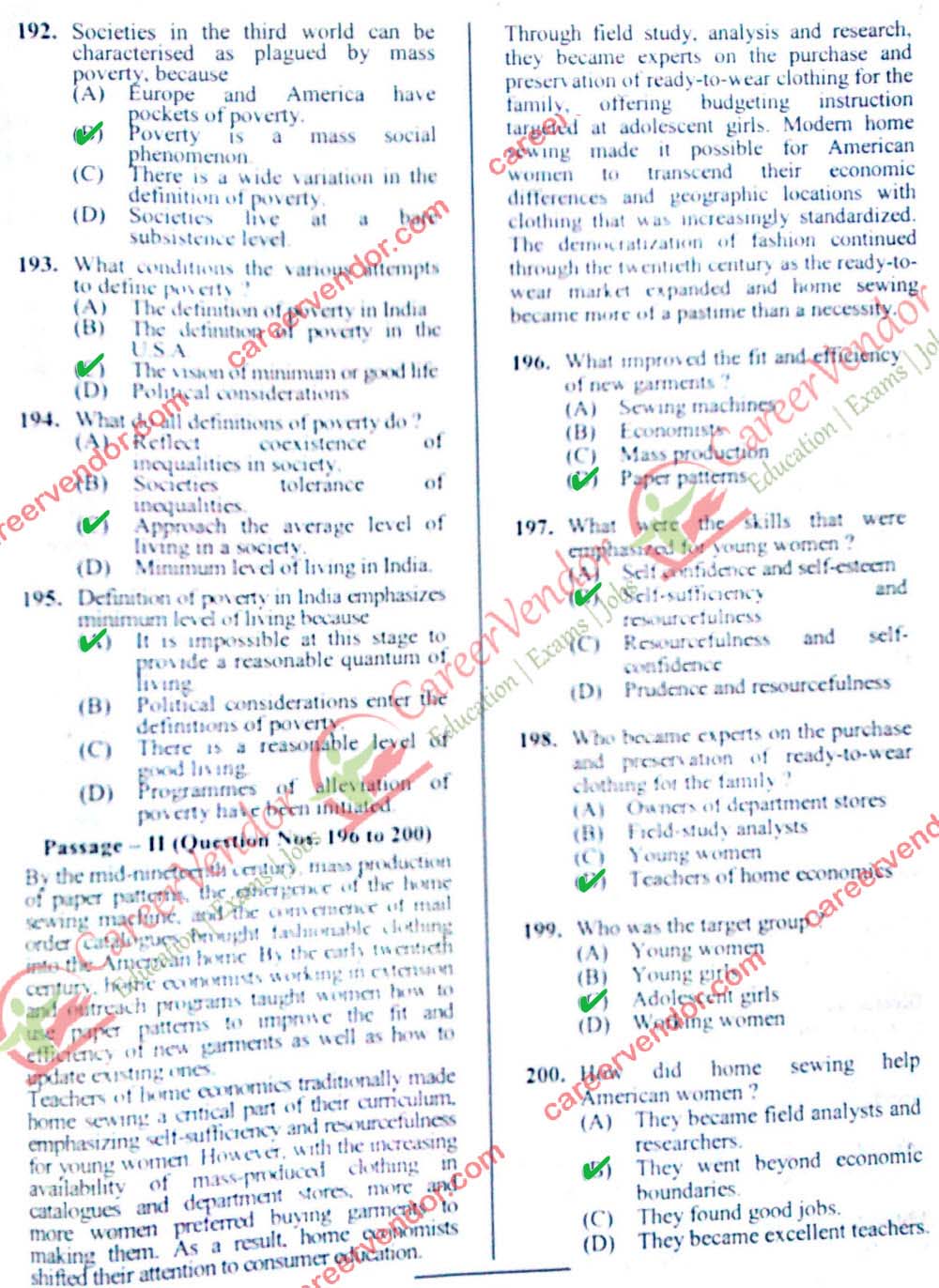 SSC CGL 2014 Tier 1 answer key - Page 17