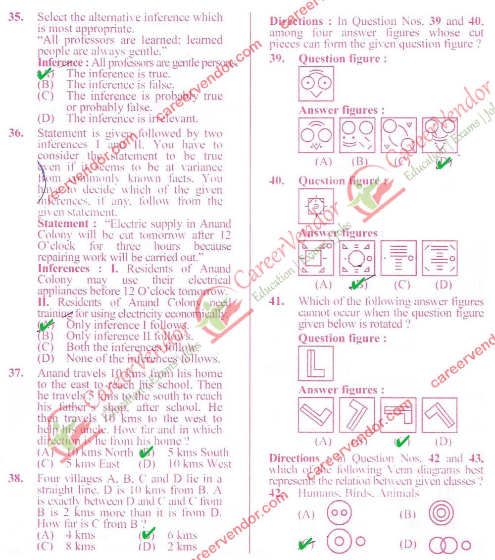SSC CGL 2014 Tier-1 evening Answer - Page 3