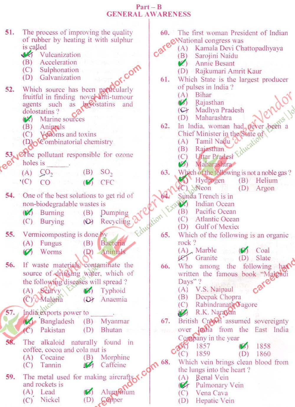 SSC CGL 2014 Tier-1 evening Answer - Page 6