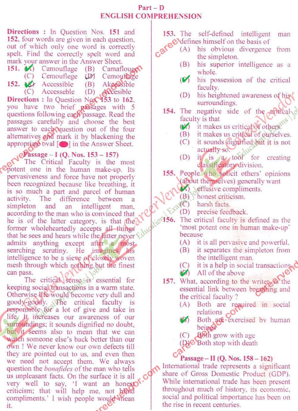 SSC CGL 2014 Tier-1 evening Answer - Page 14