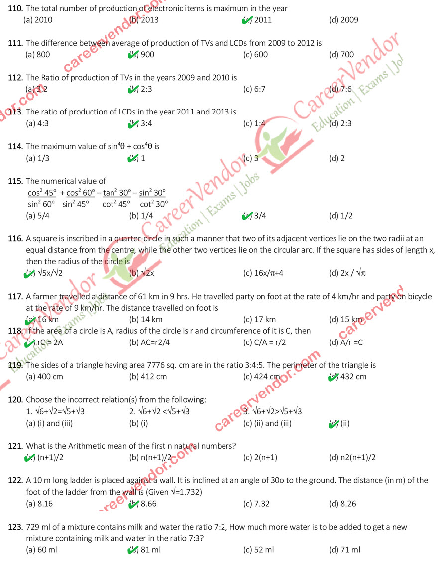 SSC CGL (Tier-1) 9 Aug 15 morning shift Answers - Page 13