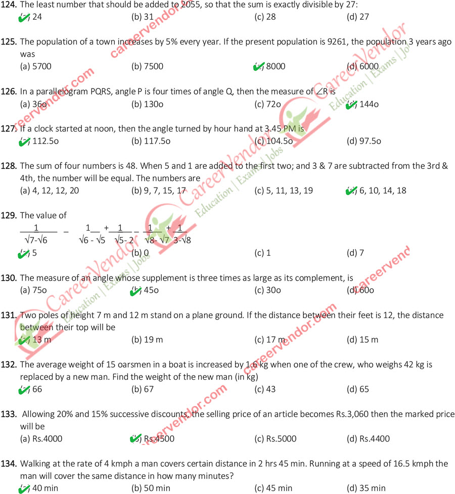 SSC CGL (Tier-1) 9 Aug 15 morning shift Answers - Page 14