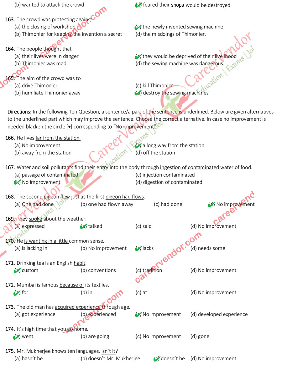 SSC CGL (Tier-1) 9 Aug 15 morning shift Answers - Page 18