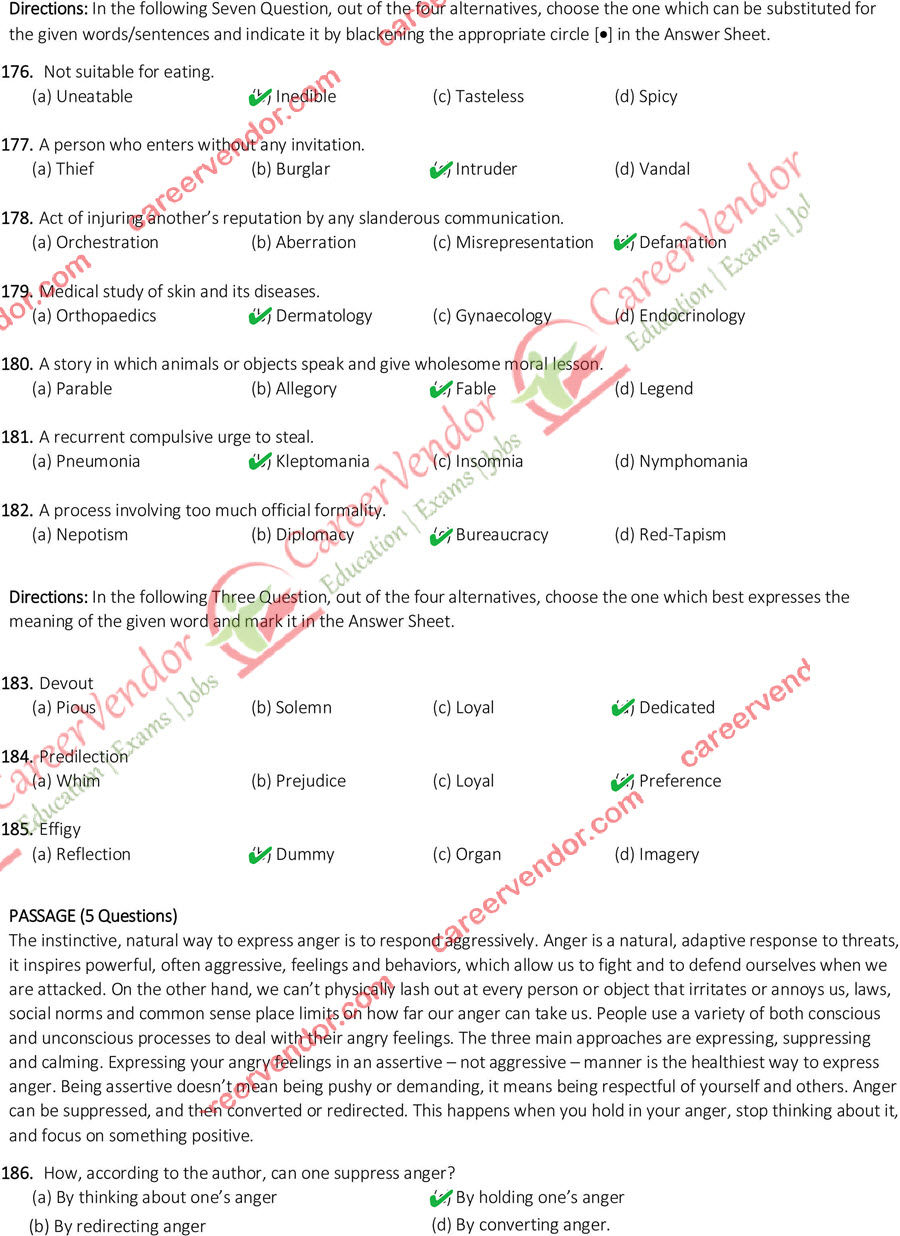 SSC CGL (Tier-1) 9 Aug 15 morning shift Answers - Page 19