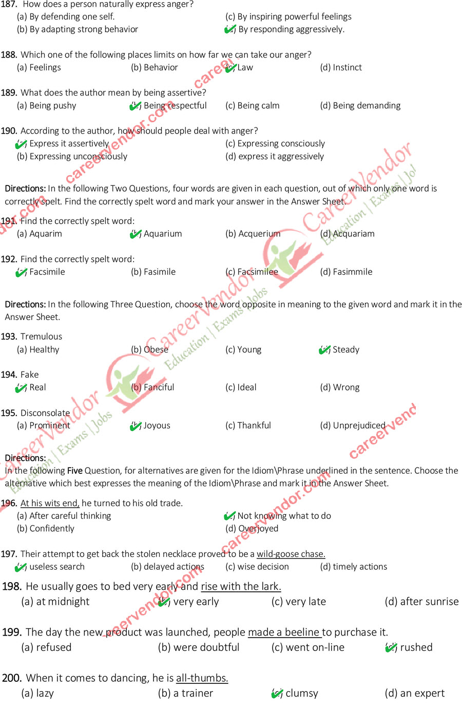 SSC CGL (Tier-1) 9 Aug 15 morning shift Answers - Page 20