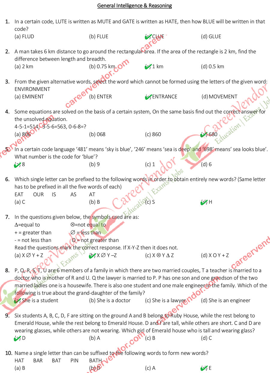 SSC CGL (Tier-1) evening shift answers - Page 1
