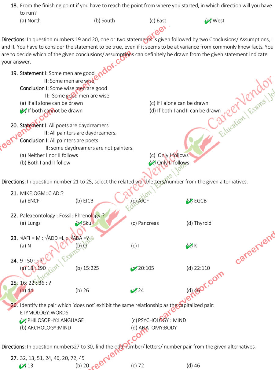 SSC CGL (Tier-1) evening shift answers - Page 3