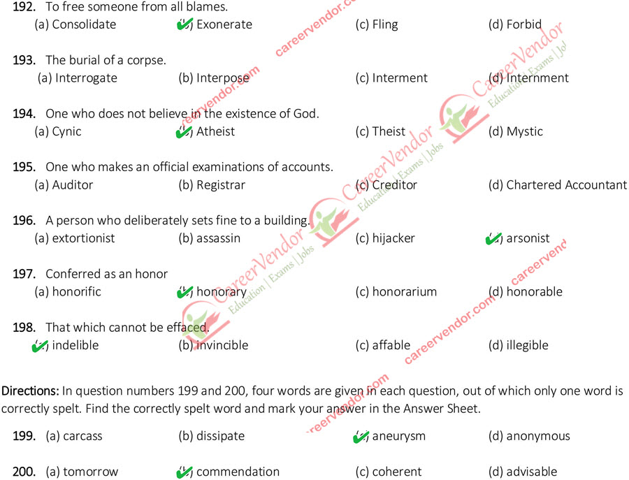 SSC CGL (Tier-1) evening shift answers - Page 20