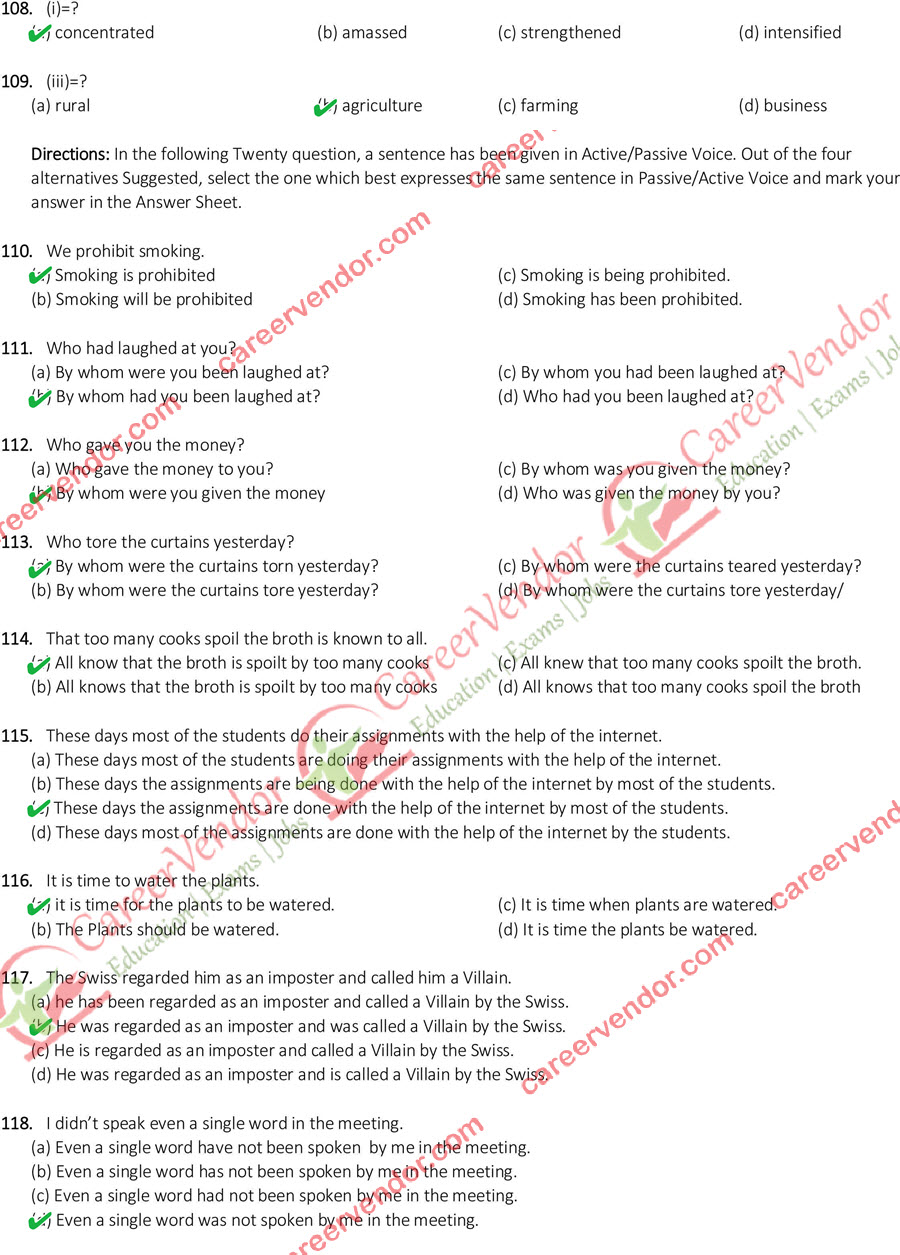 SSC CGL Tier 2 2015 English Answer Key - Page 12