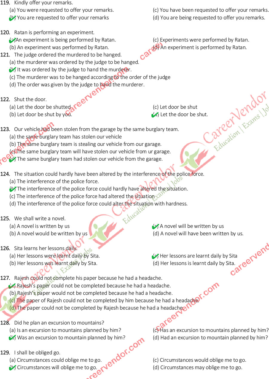 SSC CGL Tier 2 2015 English Answer Key - Page 13