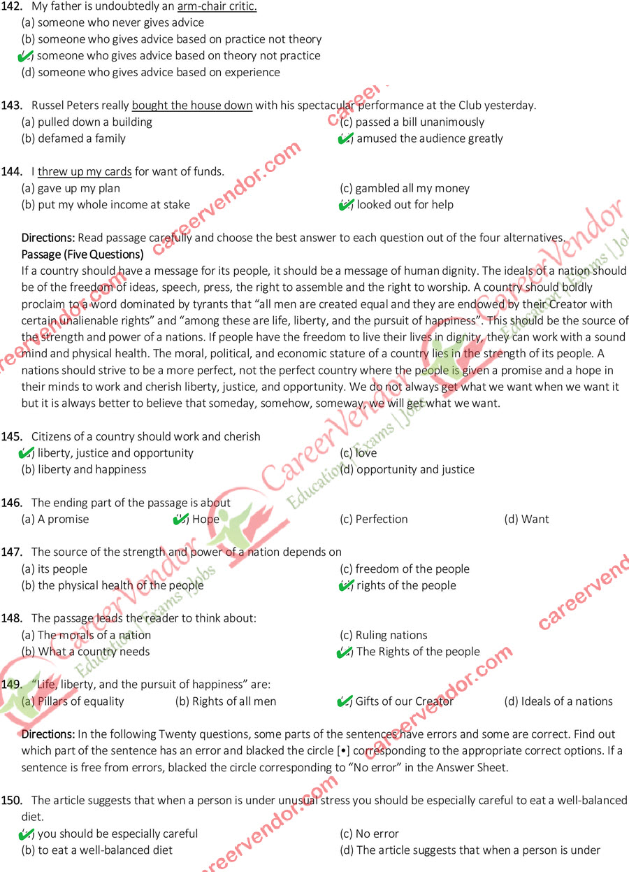 SSC CGL Tier 2 2015 English Answer Key - Page 15
