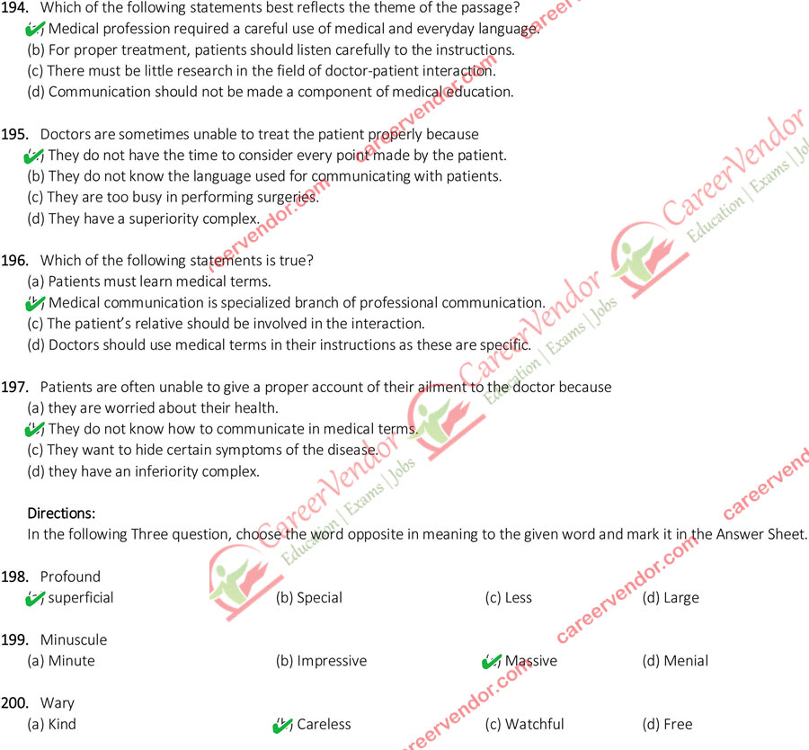 SSC CGL Tier 2 2015 English Answer Key - Page 20