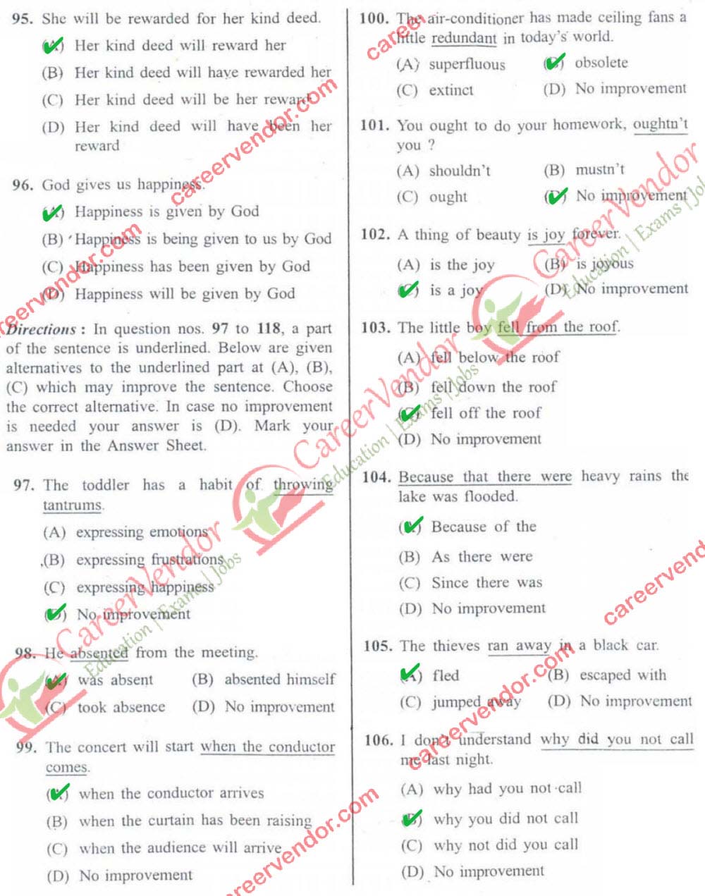 SSC CGL Tier 2 2013 re-exam answer key - Page 11