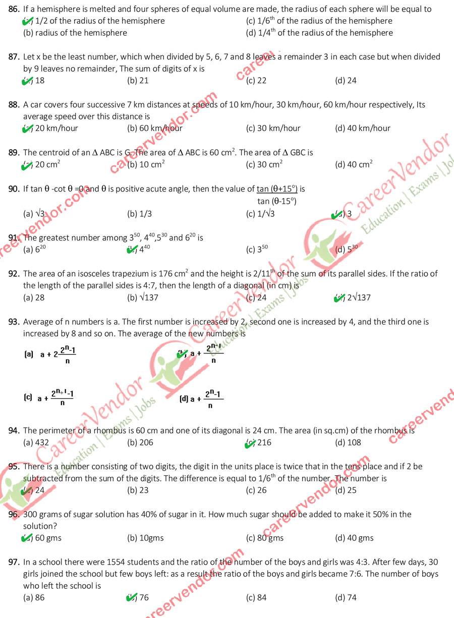 SSC CGL Tier 2 2015 Answer Key - Page 8
