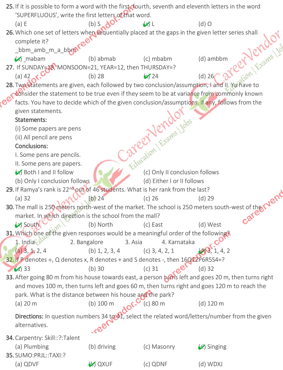 Chakbandi Lekhpal 08 Nov 2015 Morning Shift Answer Key - Page 3
