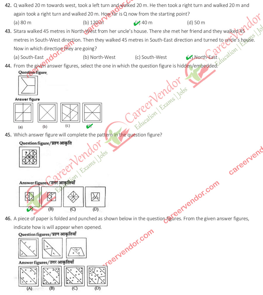 Chakbandi Lekhpal 08 Nov 2015 Morning Shift Answer Key - Page 4