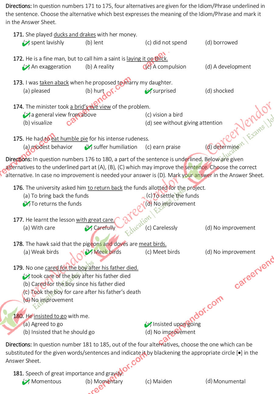 SSC CPO 2014 solved paper - Page 19