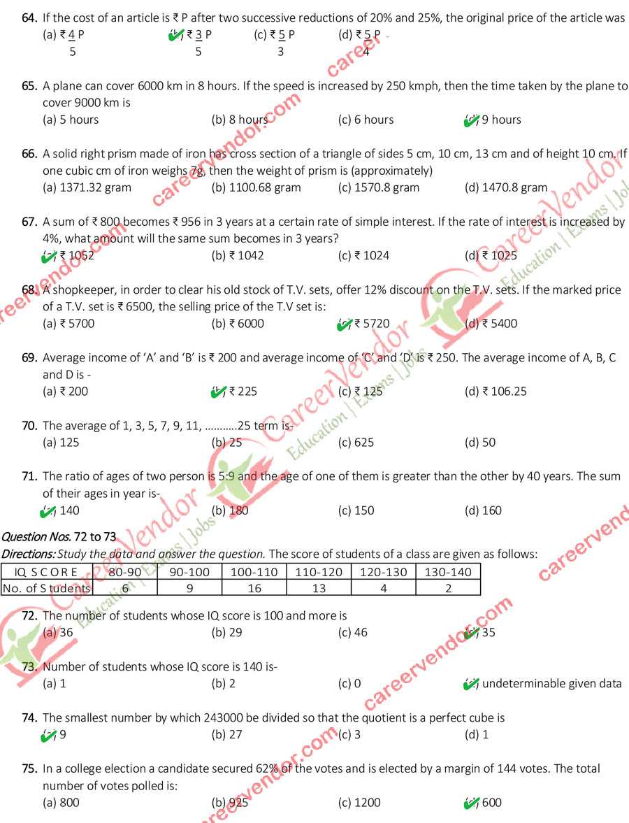 SSC GD Constable answer key - Page 7