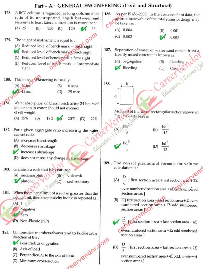SSC IE civil Morning 2014Answers - Page 14