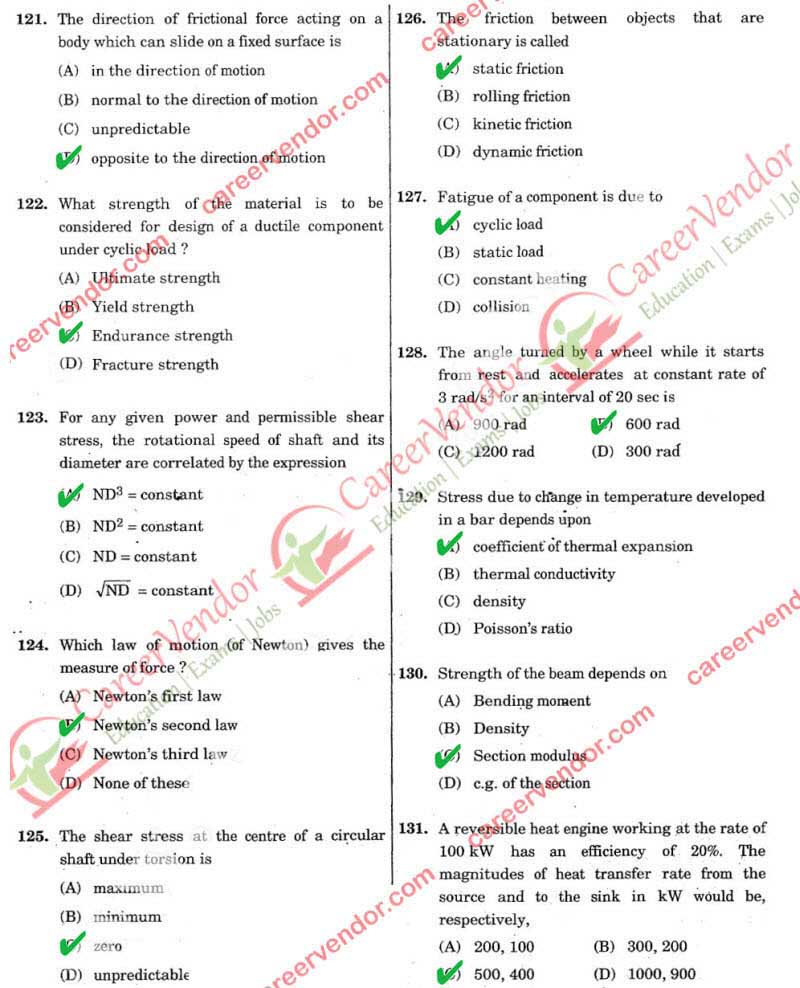 SSC JE Mechanical Evening Answers - Page 3