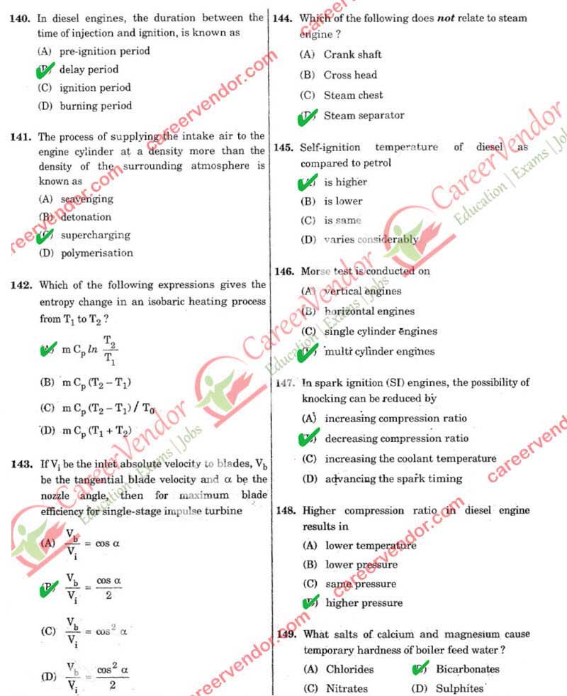 SSC JE Mechanical Evening Answers - Page 5
