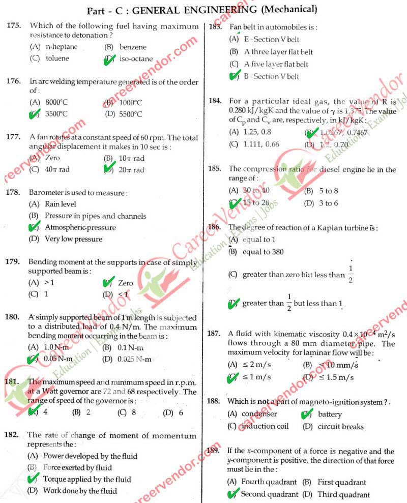 SSC JE Mechanical morning Answers - Page 30