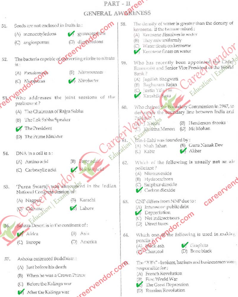 SSC Stenographer Group C & D Answer - Page 06