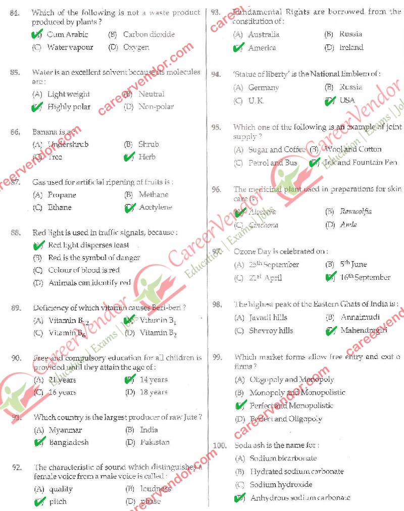 SSC Stenographer Group C & D Answer - Page 08