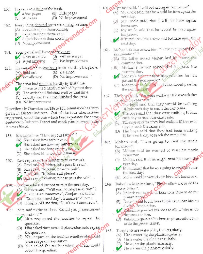 SSC Stenographer Group C & D Answer - Page 12