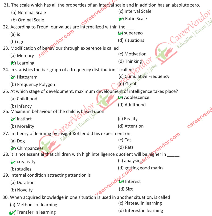 UPTET 2016 Primary solved paper - Page 3