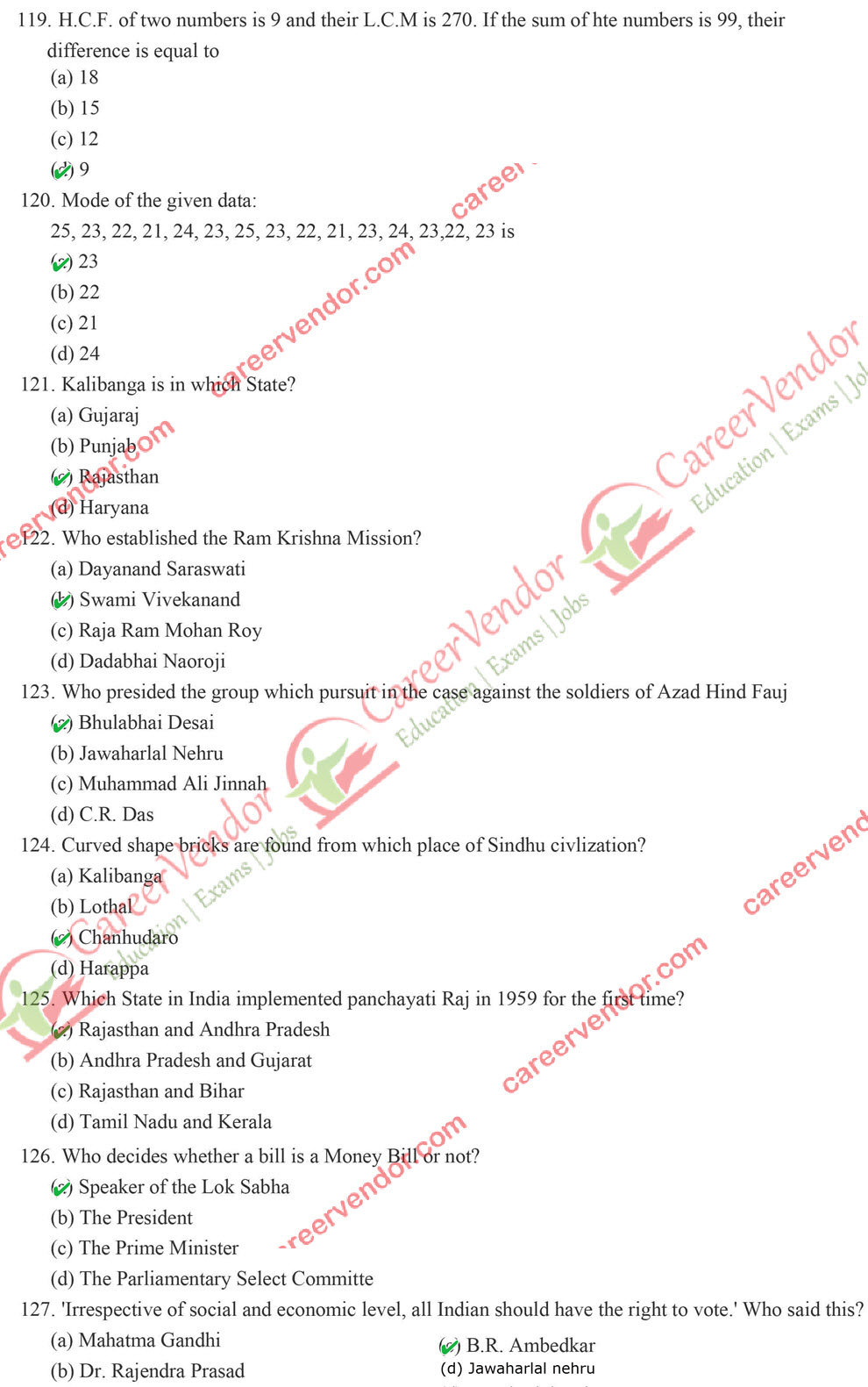 UPTET 2015 (Junior) Answer Key - Page 16