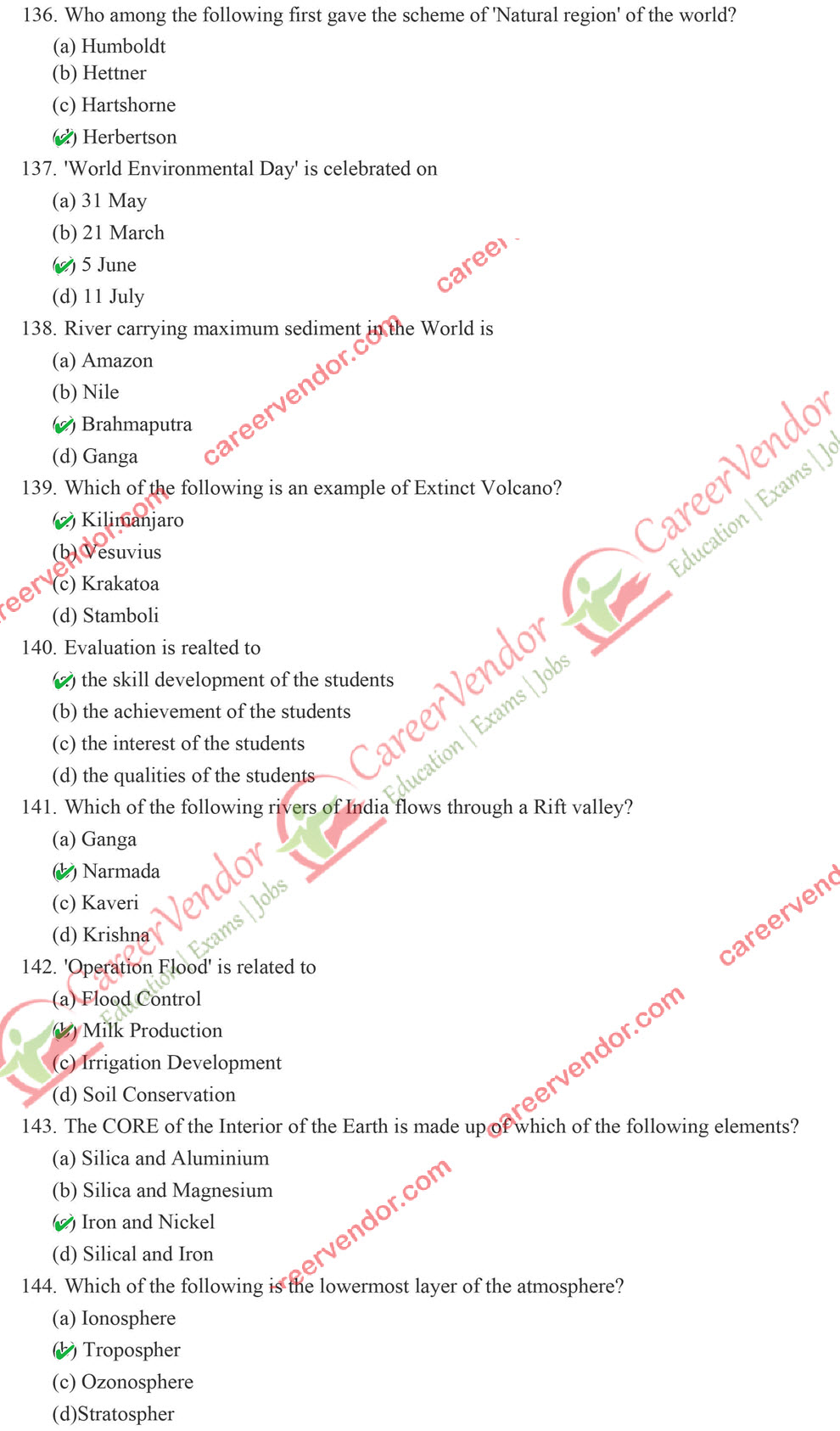 UPTET 2015 (Junior) Answer Key - Page 18