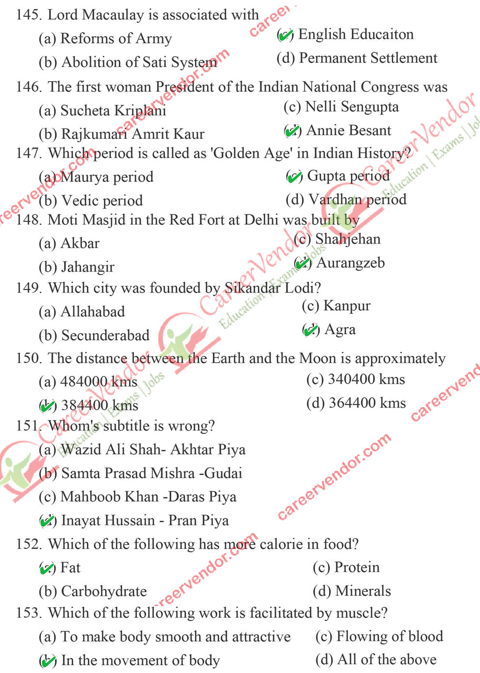 UPTET 2015 (Junior) Answer Key - Page 19