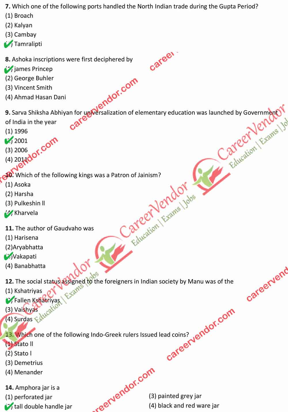 Revenue Inspector {Kanoongo} Answer - Page 02