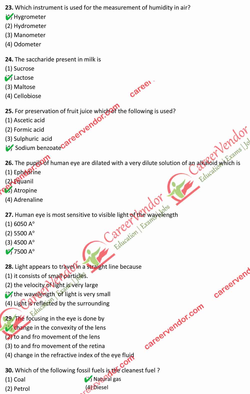 Revenue Inspector {Kanoongo} Answer - Page 04