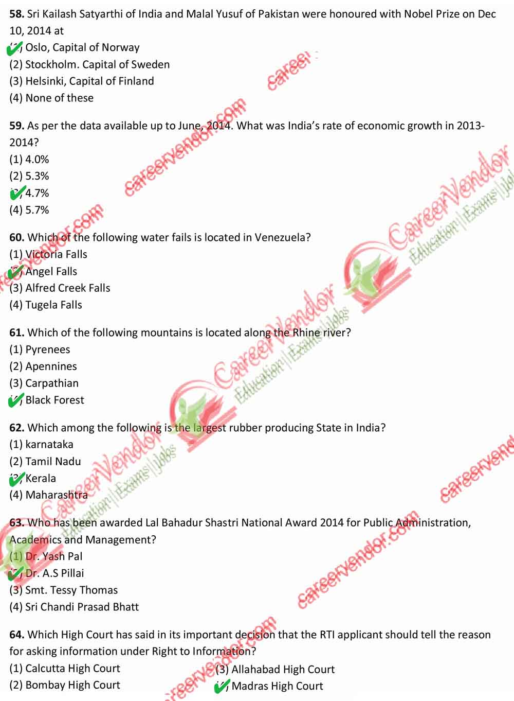 Revenue Inspector {Kanoongo} Answer - Page 09