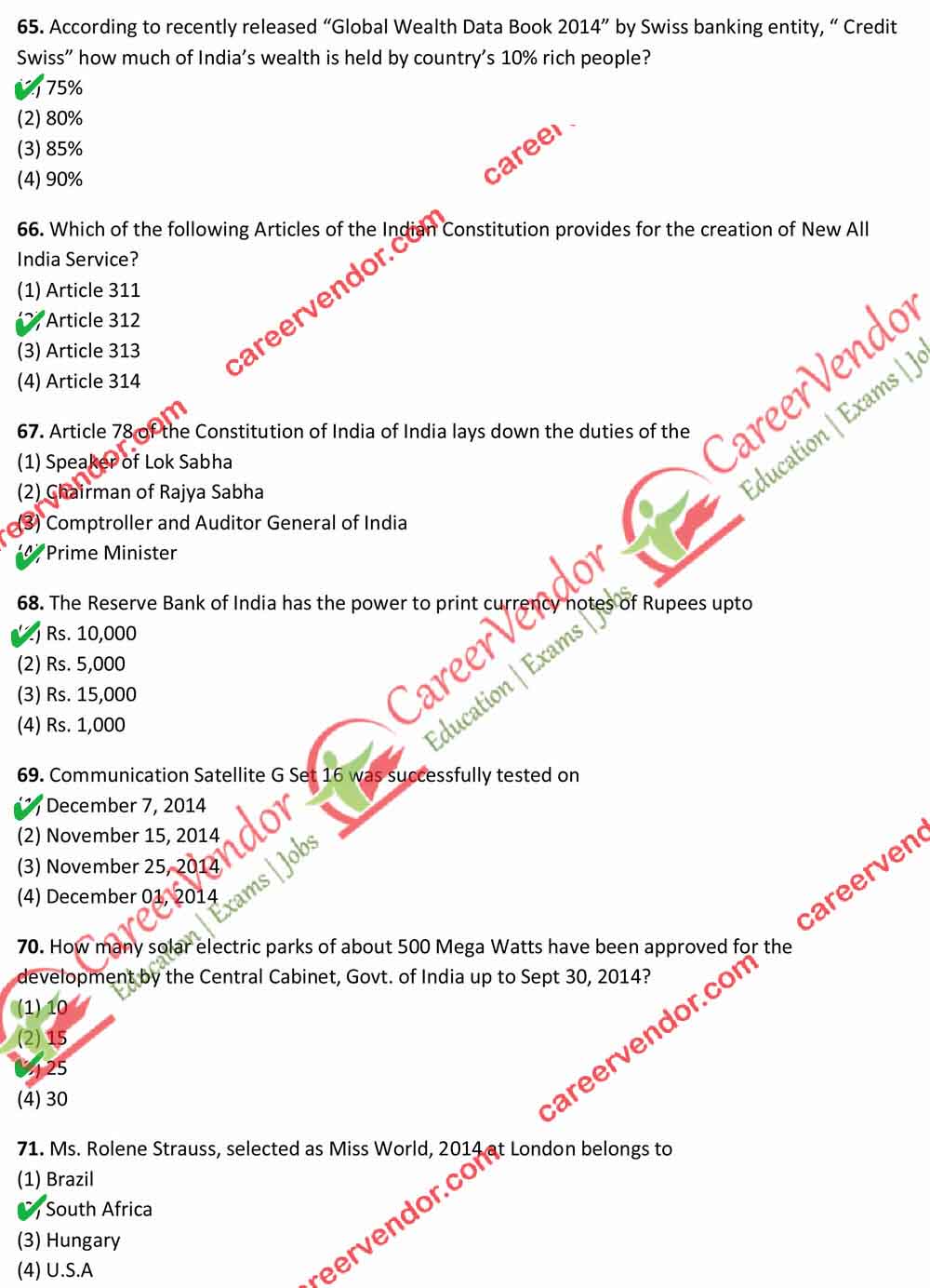 Revenue Inspector {Kanoongo} Answer - Page 10