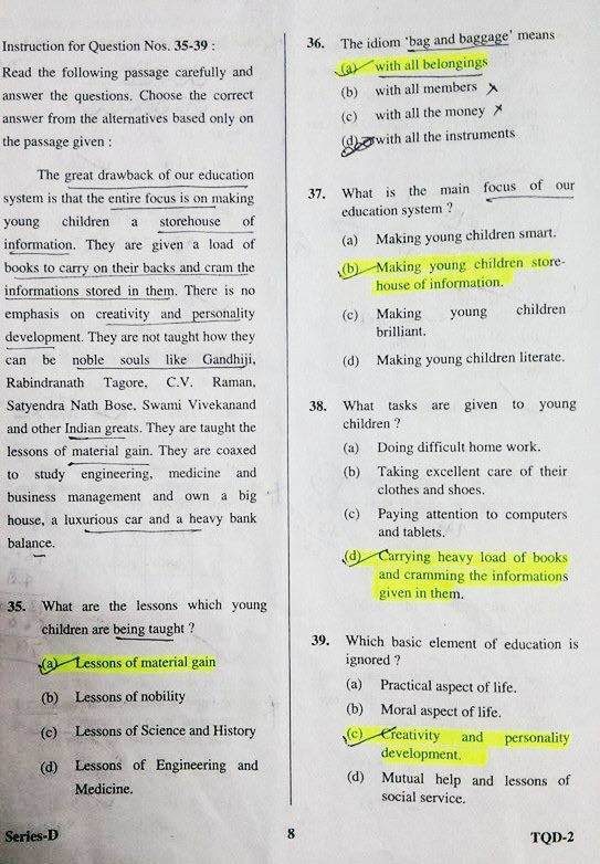 UPPSC Pre 2014 GS-2 Answers - Page 5