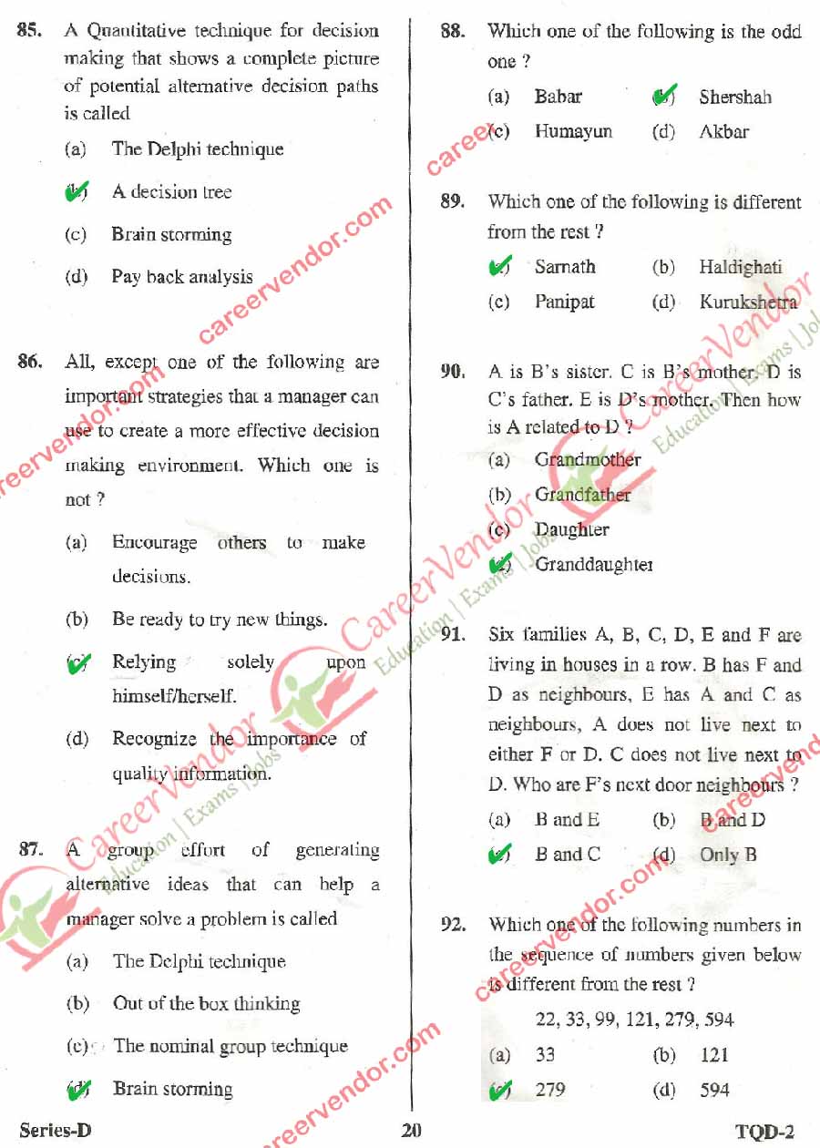 UPPSC Pre 2014 GS-2 Answers - Page 13