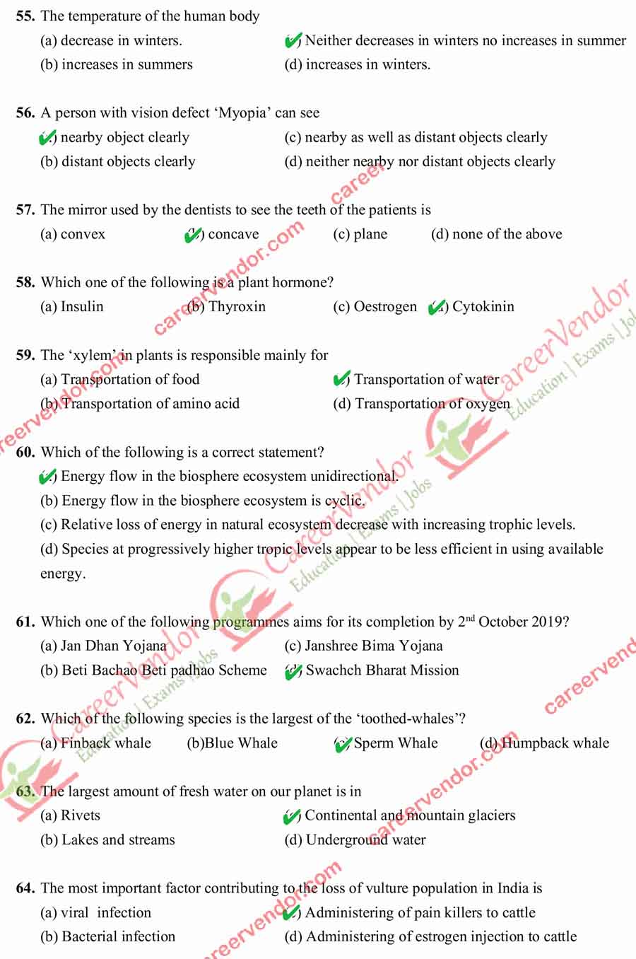 UPPSC Answer Key 2015 Pre - Page 8