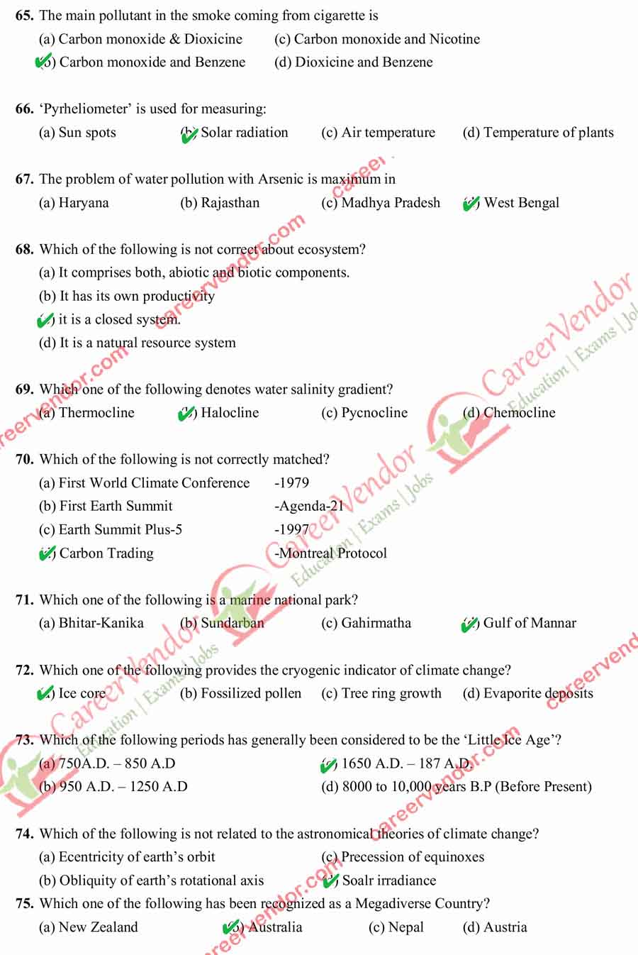 UPPSC Answer Key 2015 Pre - Page 9