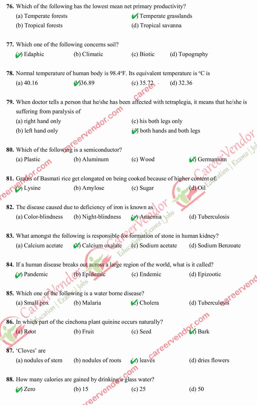 UPPSC Answer Key 2015 Pre - Page 10