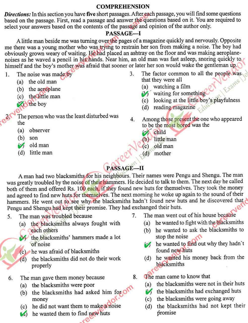 CDS 1 2015 English Answers - Page 1