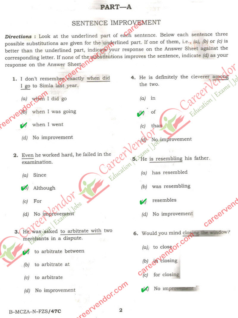 NDA NA 2014 answer key - Page 1